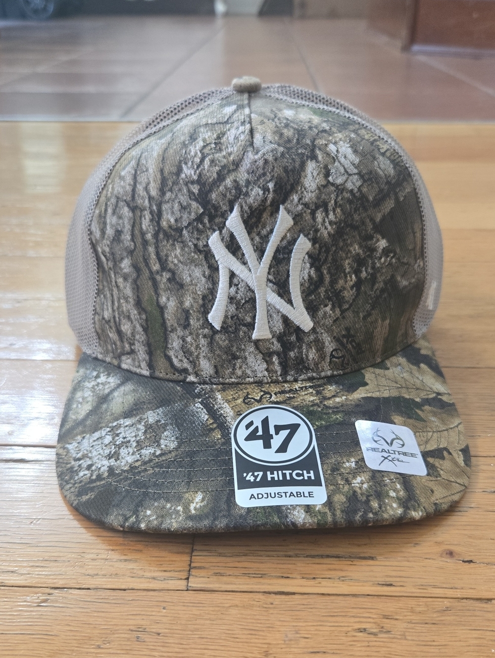 NY Yankees '47 Brand Camo REALTREE Clean Uo Adjusable Hat